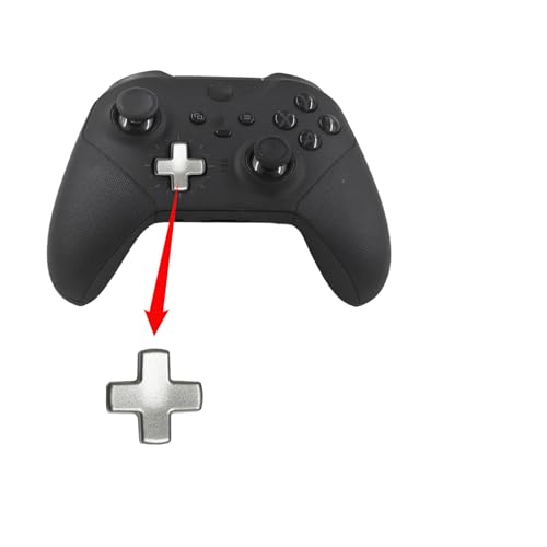 Image of 5Pcs Elite 2 Paddles Replacement for Xbox One Elite Series 2 Controller, Stainless Steel Paddles D-pad for Xbox Elite Series 2 / 2 Core Controller, Includes: 4 x Paddles 1x D-pad Replacement(Silver)