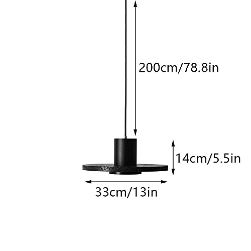 Lustre à LED en béton pour éclairage de table de restaurant