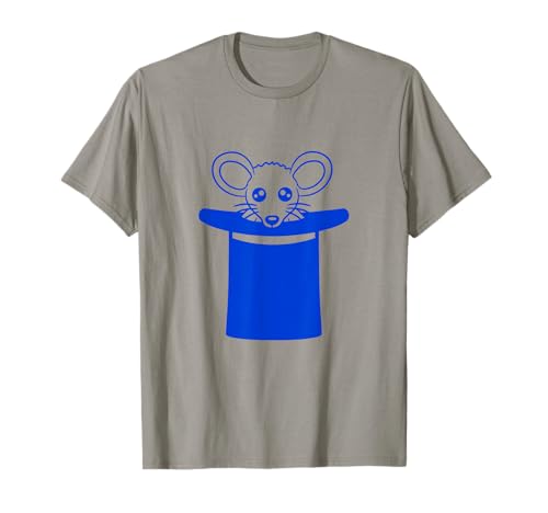 Ratón en sombrero de mago, sombrero de ratón, lindo cómic divertido Camiseta