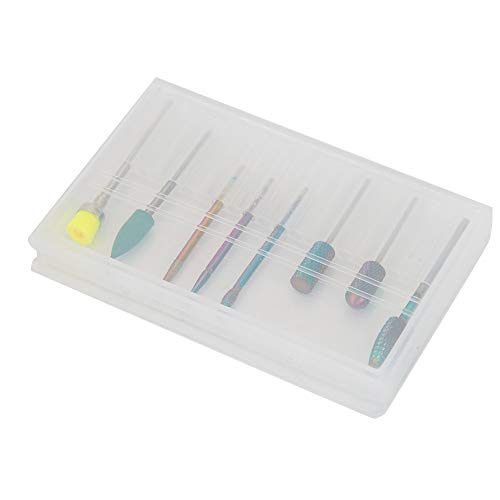 Juego de Reemplazo de Brocas de Uñas, Lima de uñas, Lima de Pulido, Cinta de Lijado para Uñas Art, Herramientas de Cabeza de Molienda, Muela, Cabeza de Pulido, Tapa de
