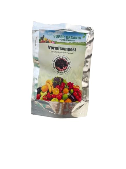 Vermicompost Organic vermicompost for Plants, 1 kg, Nutrient-Rich Soil Amendment for Home Garden