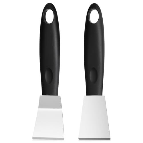 2 Stück Edelstahl 3D Drucker Spachtel, Luftblasenentferner Harz Spatel für 3D Drucker Verbesserter 3D-Druckerspatel Kunststoff Spachtel mit komfortablem Griff zum Entfernen von Harz und Modellen