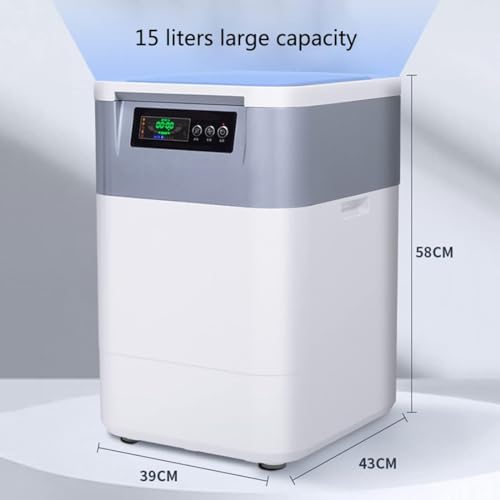 Macchina intelligente per il compostaggio dei rifiuti, Food Cycler da piano di lavoro per interni con sistema a 360 gradi e schermo LED intelligente per una gestione efficiente dei rifiuti in cucina
