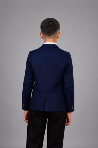 Image of SaintX Kids Boys Premium Blazer | Stretchable Structured Performance Grade Fabric | Fully Lined | Slim Fit | Formal & Casual Multi-Purpose Coat (1-14 Years KB02)