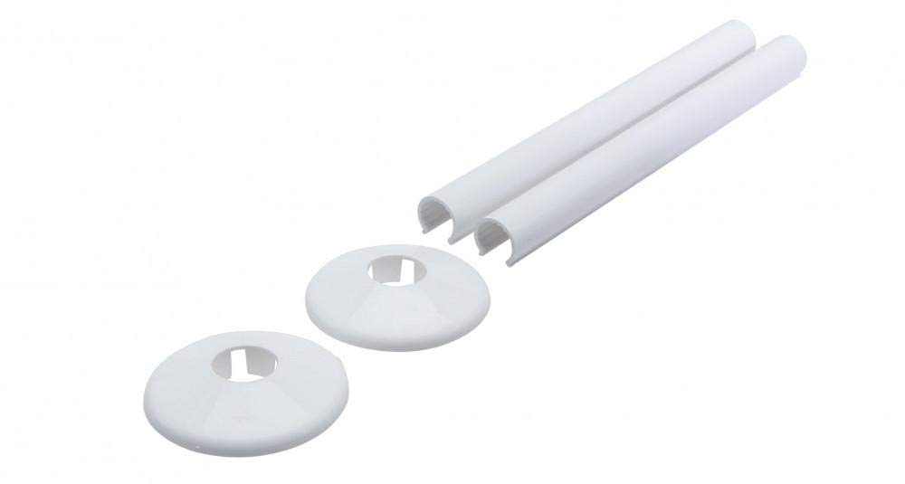 Companyblue White 500Mm Talon Snappit For Towel Rail Radiators Pipe Covers And Collars (White 500Mm)