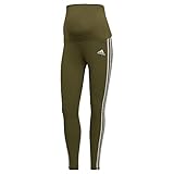 adidas Women's Grow Positivity Training 7/8 Maternity Tights, Focus Olive Medium