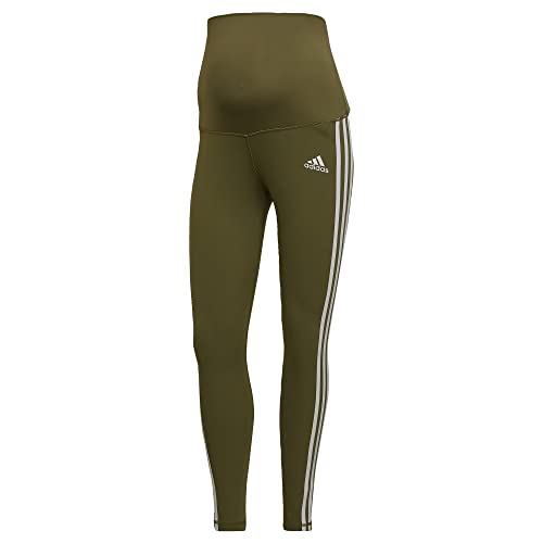 adidas Women's Grow Positivity Training 7/8 Maternity Tights, Focus Olive Medium