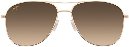 Maui Jim Unisex Sunglasses Gold Frame, HCL® Bronze Polarized Lenses, 59MM2