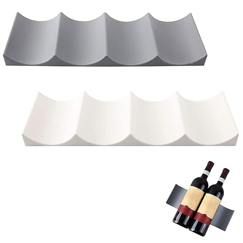 2 Stück Flaschenhalter Kühlschrank, Flaschenregal Kühlschrank, Kühlschrank Organizer Flaschen, Flaschenregal, Weinregal für Tisch Pantry Cabinet Bier Halter Trinkflaschen Kühlschrank Speisekammer