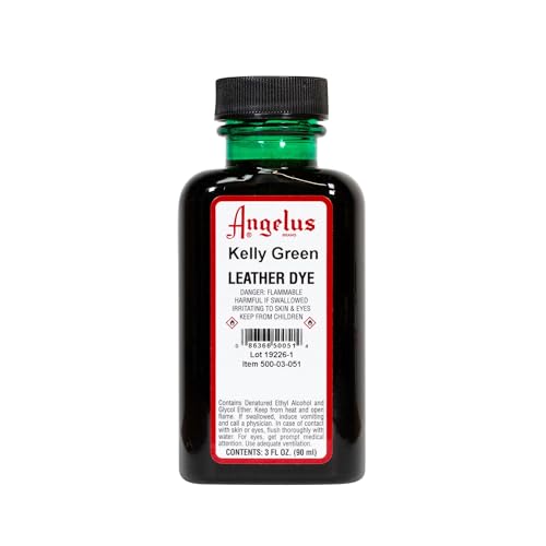 Angelus Leather Dye Kelly Green- 3 Ounces