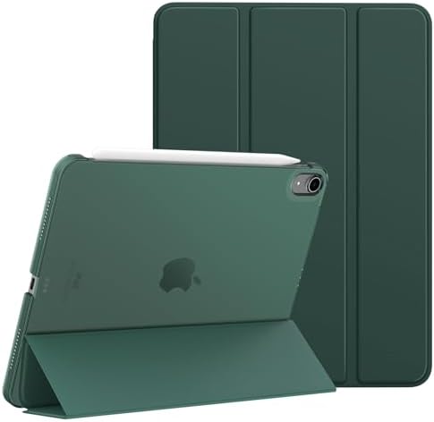 MoKo for iPad Air 11 Inch Case 7th/6th Generation M3/M2 2025/2024, iPad Air 5th/4th Gen Case 2022/2020 10.9 Inch, Slim Hard PC Translucent Back Shell Cover, Support Touch ID, Midnight Green
