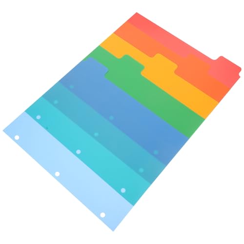 Intercalaires A4 à onglets colorés pour ranger les cours