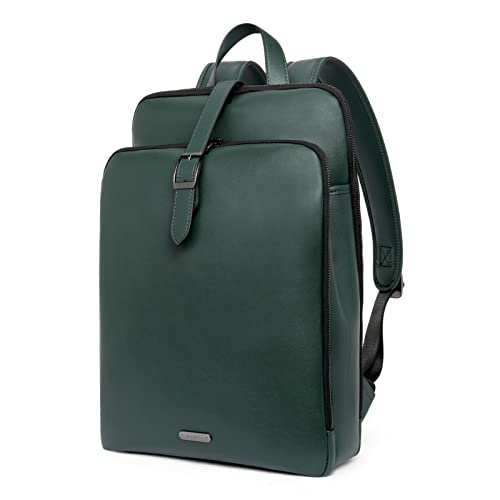 CLUCI Leather Backpack for Women, 15.6 inch Laptop Bag, Larg...
