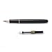 Jinhao [Chainmail] Fountain Pen, Retro Copper barrel and Gold trim Arrow clip, Fine nib, Gift case, Office finance School writing (Black)