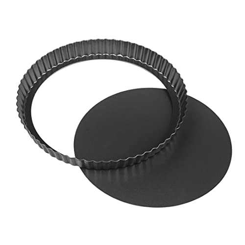 2 Packs 10 Inch Tart Pans With Removable Bottom,Nonstick Carbon Steel Quiche Pan, Pie Pan For Kitchen Baking #TOP1