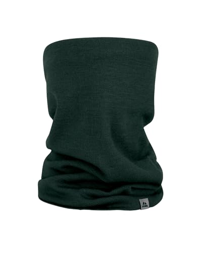 DANISH ENDURANCE Braga de Cuello de Lana Merino, Deportes Todo el Año, Cubrecuello, Cubrecara, para Hombres y Mujeres, Verde Oscuro, One size