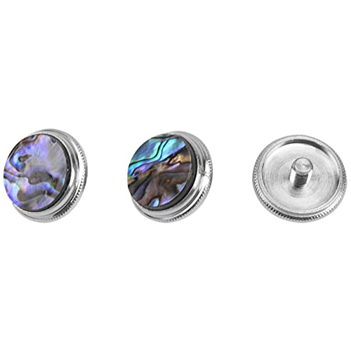 3Pack Yootones Trumpet Valve Finger Buttons Trumpet Key Buttons Caps Replacement Repairing Musical Instruments (Stripes)