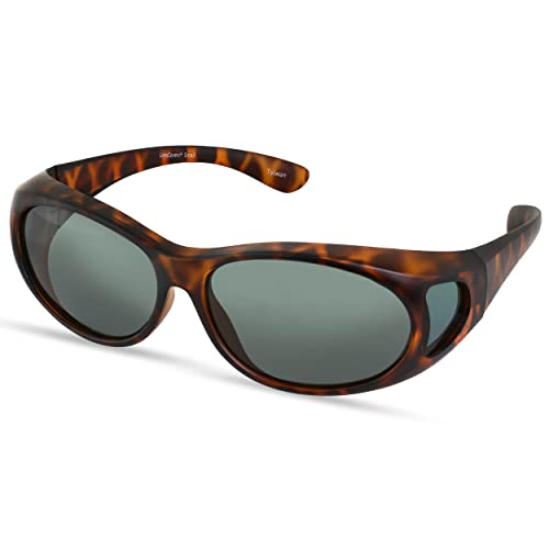 Image of LensCovers Polarized Wraparound Sunglasses | Wear Over Sunglasses | Fitover for Glasses