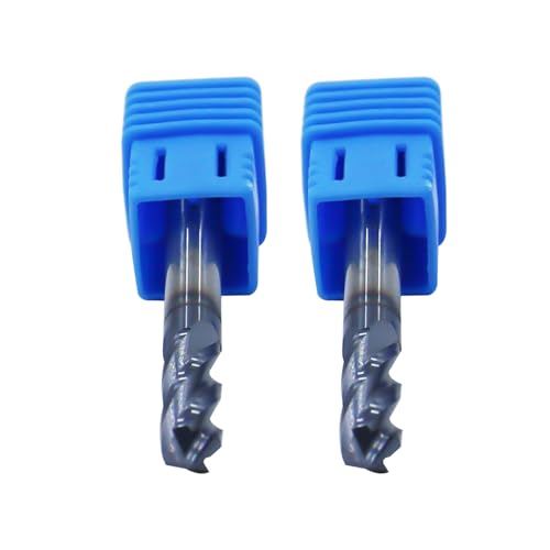 Image of 3 /16in Solid Carbide Drill Mills, 2Pcs Drill Bit with AlTiN Coated and 4 Flute, 90 Included Angle Bits Tool for Medium Hardness Steel, Brass, Iron