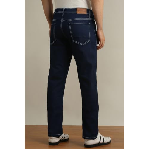 Image of Peter England Men's Regular Fit Denim Jeans for Daily Casual Wear