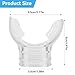Transparent Snorkel Mouthpiece Replacement, PVC Diving Mouth Piece for Regulators Snorkel Mouthpiece Scuba Diving Equipment Comfort Fit Mouth Piece Spare Part