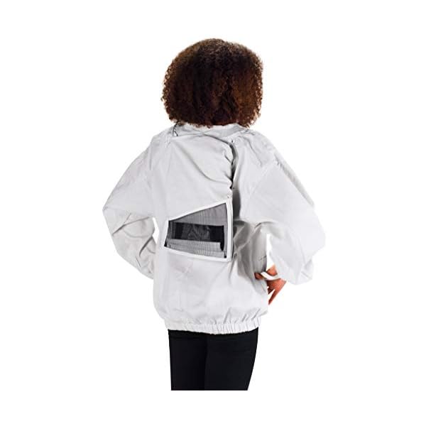 Bees & Co K75 Imkerjacke aus natürlicher Baumwolle mit rechteckigem Schleier – Bild 5