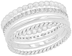 ANELLO IN ARGENTO 925 CON ZIRCONI - Lady love gioielli