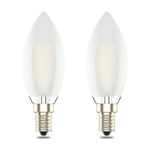 E14 Dimmable Led Candle Bulb,C35 SES Small Edison Screw,4w Equivalent 40w, Warm White 2700K,Pack of 2 Cover