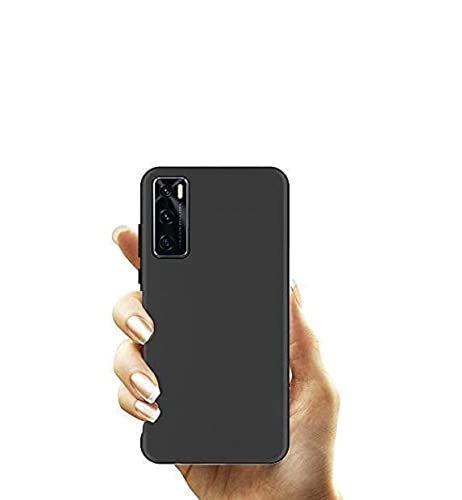 Image of Mobile Back Cover Case for Vivo V20SE (Silicone Case|CameraProtection|Black SC1510)