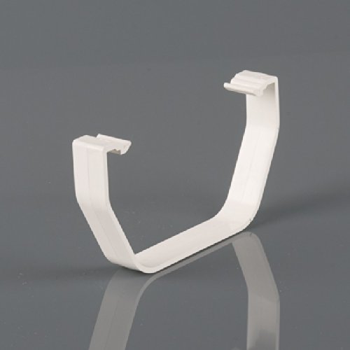 Pack of 2 Two X Brett Martin Spare/Replacement Clips for 114mm Squarestyle Gutter System White BR050W