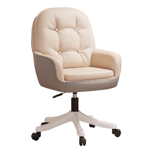 Silla de oficina ergonómica con altura ajustable y respaldo transpirable, silla de escritorio pequeña giratoria para el hogar y oficinas pequeñas