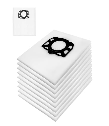 10 Stück Staubbeutel für Karcher für Karcher WD2 Plus WD3S WD 3 S WD 3 V KFI 357 KWD 1-3 2.863-314.0 SE4001 SE4002, Ersatzbeutel Zubehörset