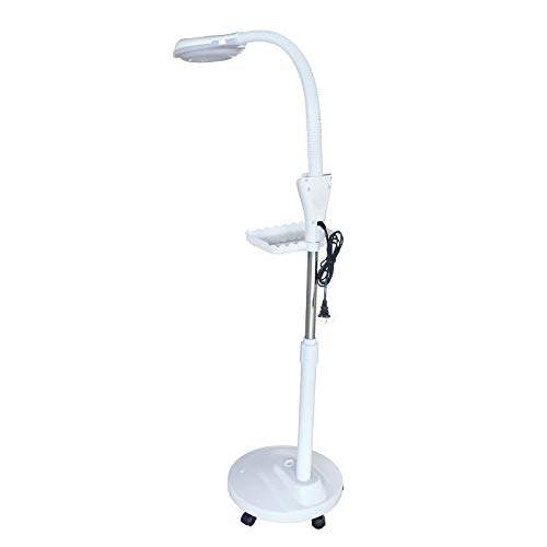 Tfcfl Magnifying Floor Lamp With Wheels, 16X Led 58W Gooseneck Floor Light With Magnifying Glass Adjustable Brightness Height & Angle For Reading Task Craft Lighting Salon #TOP2