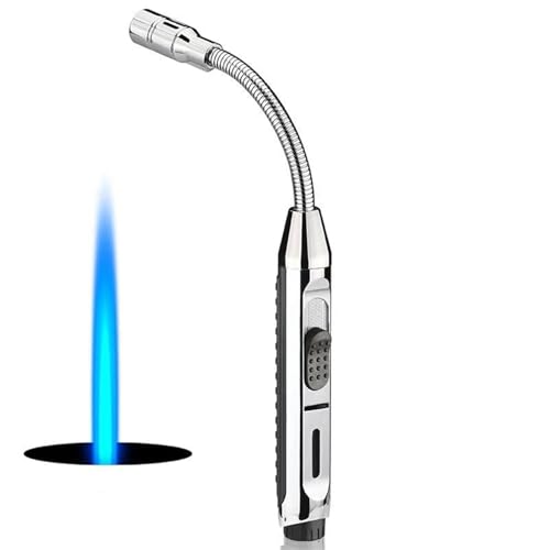 Encendedor recargable de soplete de butano resistente al viento miniatura 1