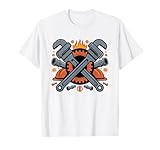 Rohrleger Fachhandwerk Retro Rohrbau Vintage Abzeichen T-Shirt