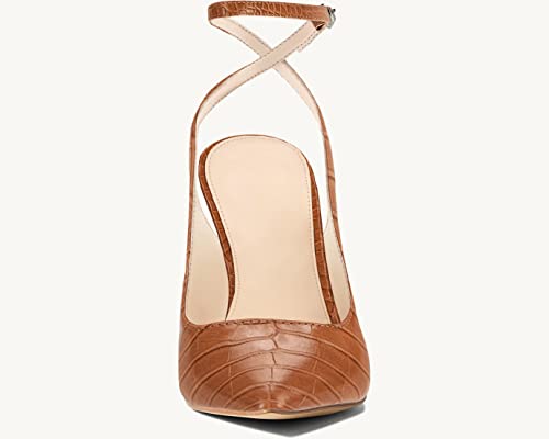 Womens Closed Toe Ankle Strap Heels Pointed Toe Pumps Shoes Slingback High Heel Wedding Dress Shoes3