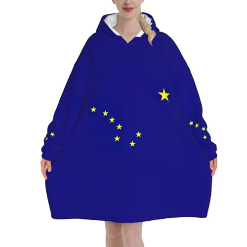 Couverture à capuche Alaska avec manches pour vos soirées télé sur le canapé