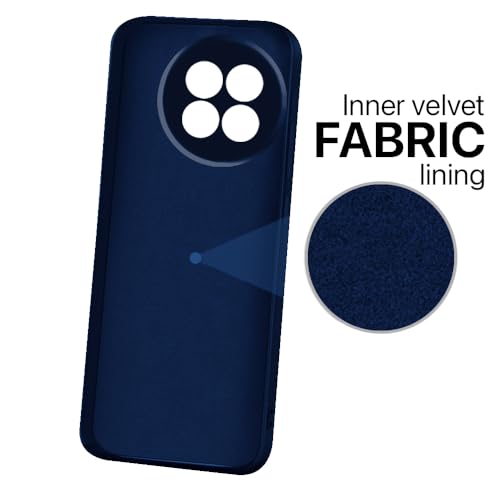 Image of amazon basics Mobile Cover for OnePlus 13R 5G | Full Camera Protection | Premium Liquid Silicon Case | Flexible Bumper Case for OnePlus 13R 5G (Dark Blue)