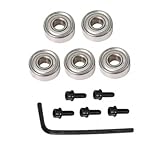 Oberfräsen-Bit-Lagersatz mit Oberschaft Stahlkonstruktion für bündige Verkleidungsfräse, Innendurchmesser 4,76 mm/Außendurchmesser 12,7 mm