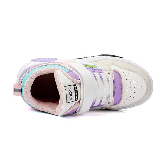 Trampki dziecięce chłopięce tenisowe dziewczęce buty do biegania sportowe buty tenisowe fitness buty do biegania dla chłopców dziewcząt, Różowy Fioletowy, 38 EU