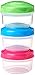 Produktbild Sistema Snack Pots Mini Bites TO GO Frischhaltedosen, 130 ml, stapelbare Snack-Boxen mit Deckel, BPA-frei, 3 Stück