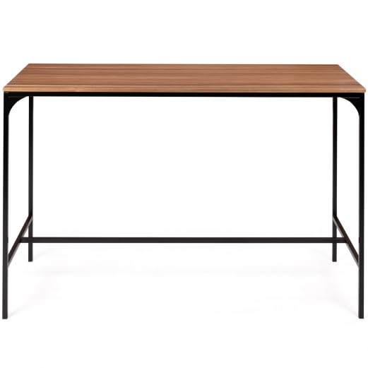 IDMarket – Salón de jardín Panamá Conjunto de bar de mesa alta y 6 taburetes de diseño industrial acacia