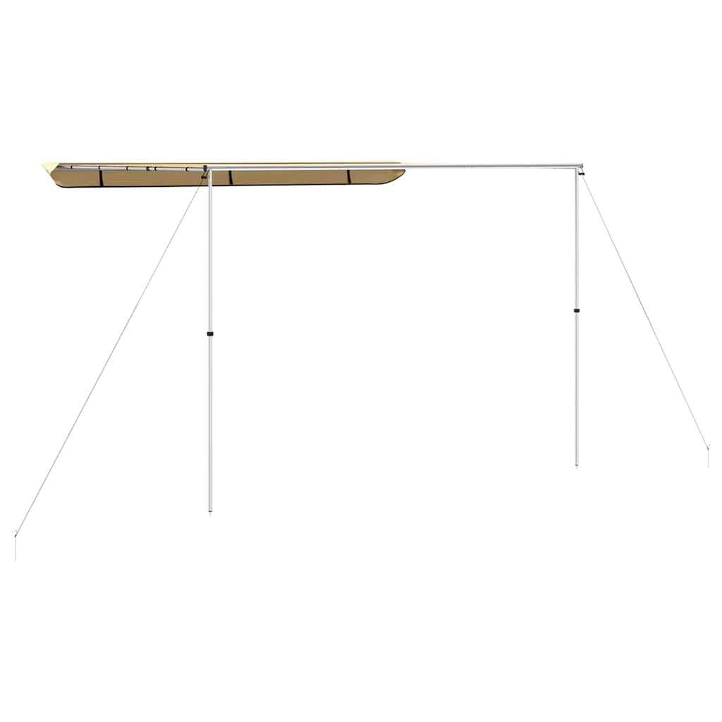 Wohnwagen-Markise 1,8x2x2,15 m Beige mit Aluminiumrohr und Tasche