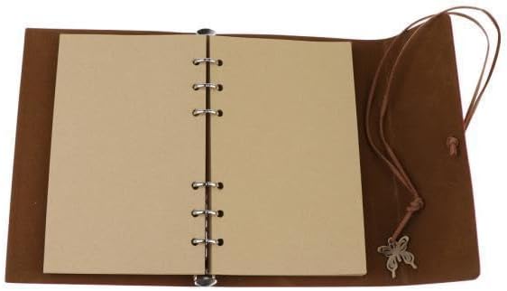 BNF® 3xLeather Journal Notebook Portable Loose Leaf Blank Notebook Red|Home & Garden |Kids & Teens at Home|School Supplies|Notebooks & Binders