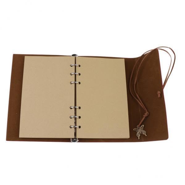 BNF® 3xLeather Journal Notebook Portable Loose Leaf Blank Notebook Red|Home & Garden |Kids & Teens at Home|School Supplies|Notebooks & Binders