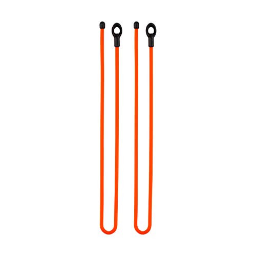 Nite Ize Gear Tie Loopable, The Original Reusable Rubber Twist Tie With Sturdy Integrated Loop, 18-Inch, Bright Orange, 2 Pack, Made In The Usa #TOP1