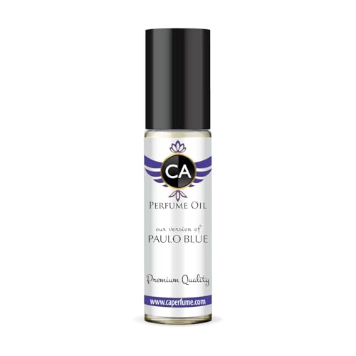 CA Perfume Impression of Paulo Blue for Men Fragrance Oil Aromatic Fougere Scent Long Lasting Cologne for Men Travel Size TSA Ready Mini Parfum Body Oil Roll-on 0.33 Fl Oz 10ml