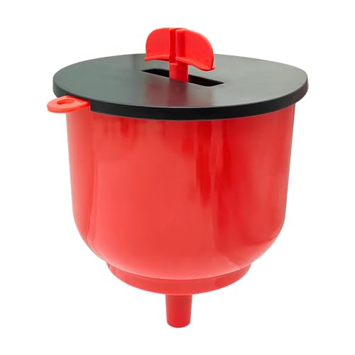 ZKTOOL No-Spill Coolant Funnel Kit - Near Universal Fitment - Translucent Red - 11-Piece Set