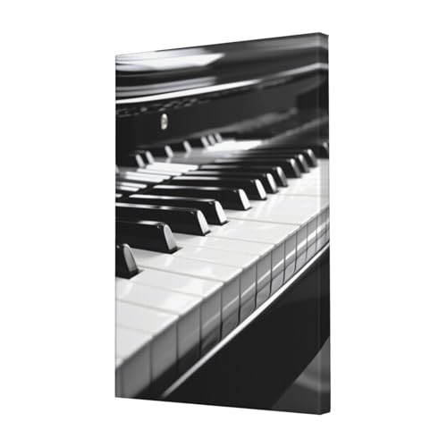 Toile de piano noir et blanc cadeau idéal pour mélomane et musicien