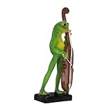 Décor ludique : la figurine grenouille musicienne ajoute une touche unique et artistique à votre maison, grenouille musicale, petite figurine grenouille